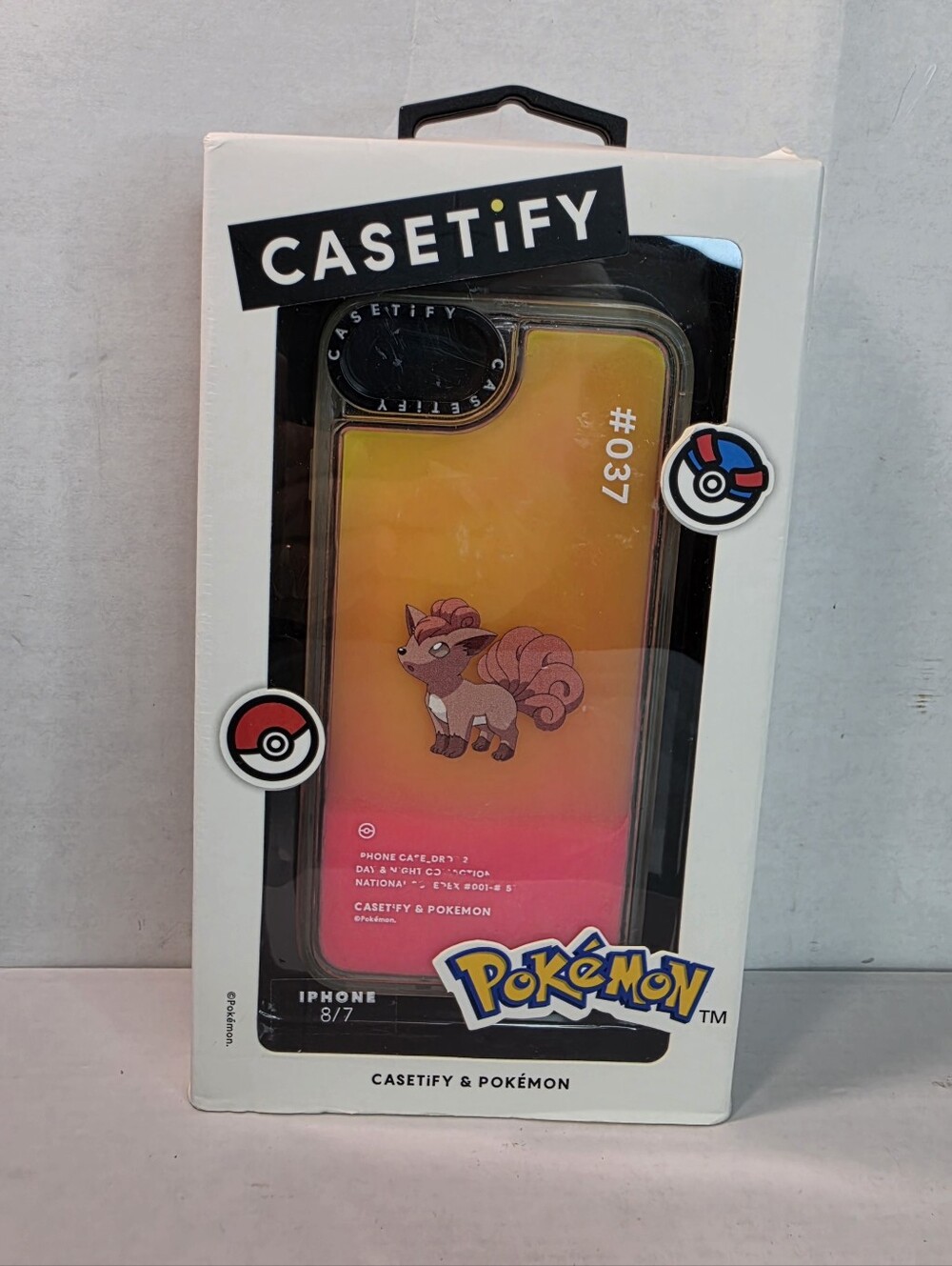 Phone Case Iphone 8/7  Casetify X  Pokémon #037 Vulpix Day & Night Collection.